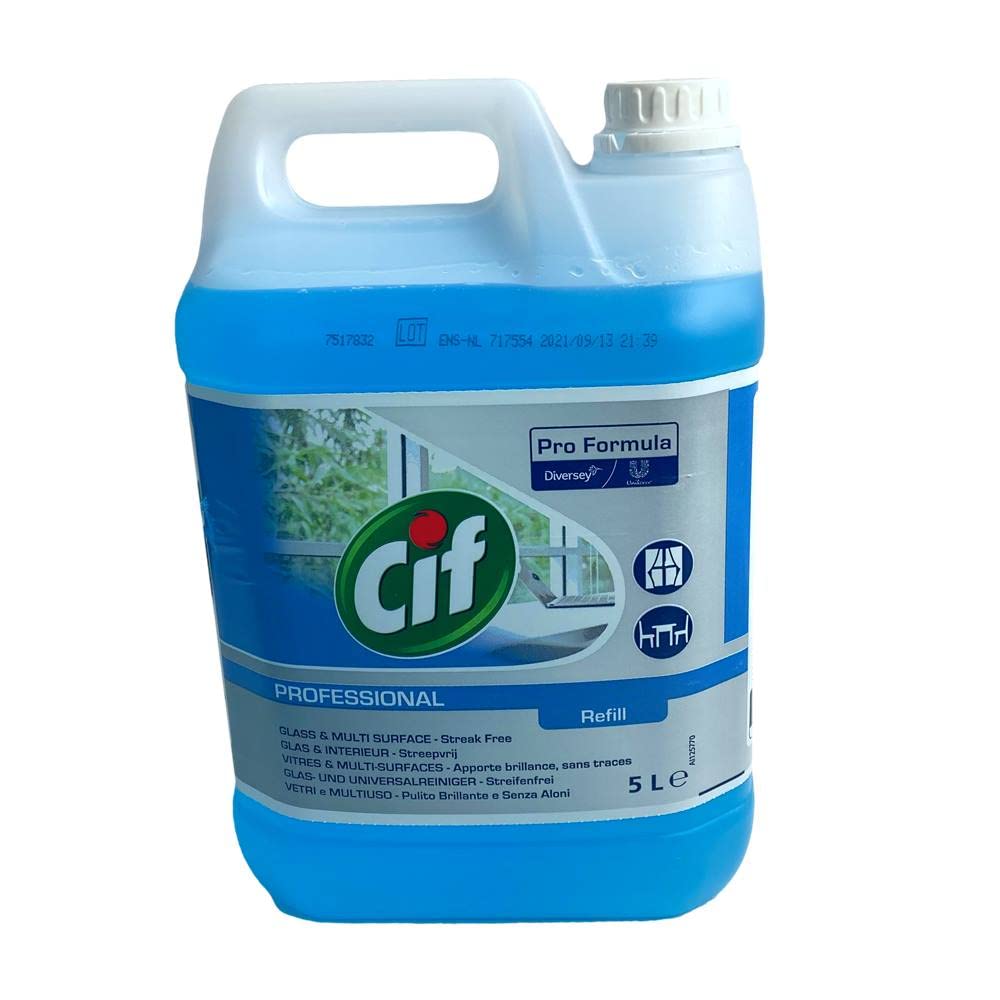 Cif - Detergente universale per vetri e finestre, 2 taniche da 5 l