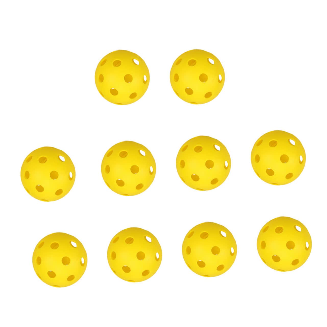 BRIGHTFUFU 50Pcs Hollow Golf Practice Balls Durable and Lightweight Training Balls for Use for Golf Lovers Easy Visibility for Space