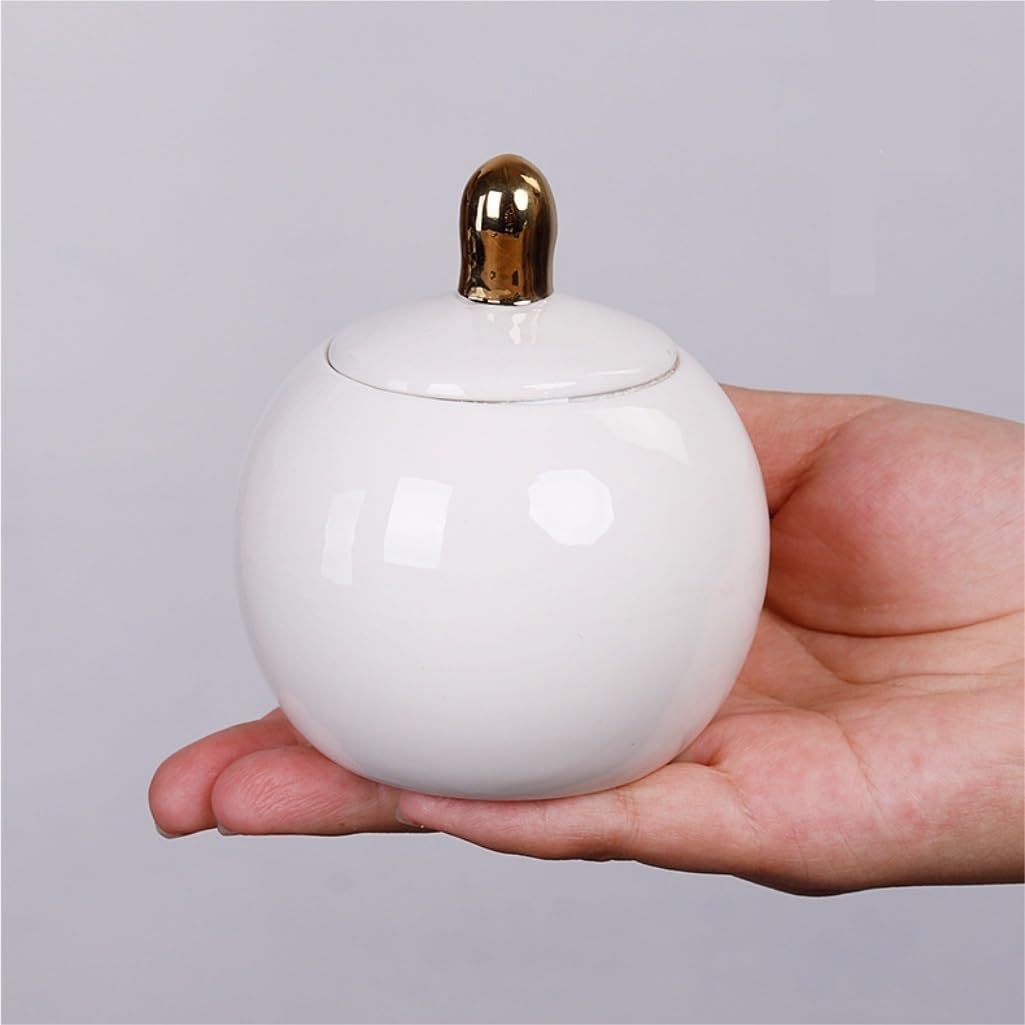 Lata de té Latas de cerámica for Almacenamiento té Suelto, 6 latas pequeñas Selladas, Cocina hogareña, Juego Chino, Conjunto con Caja Regalo Carrito de té(B)