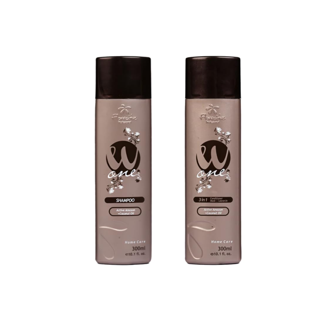 Flora Active Sulfate-Free Shampoo & Conditioner 300ml Each (Pack of 2) - Intense Reconstruction and Nutrition