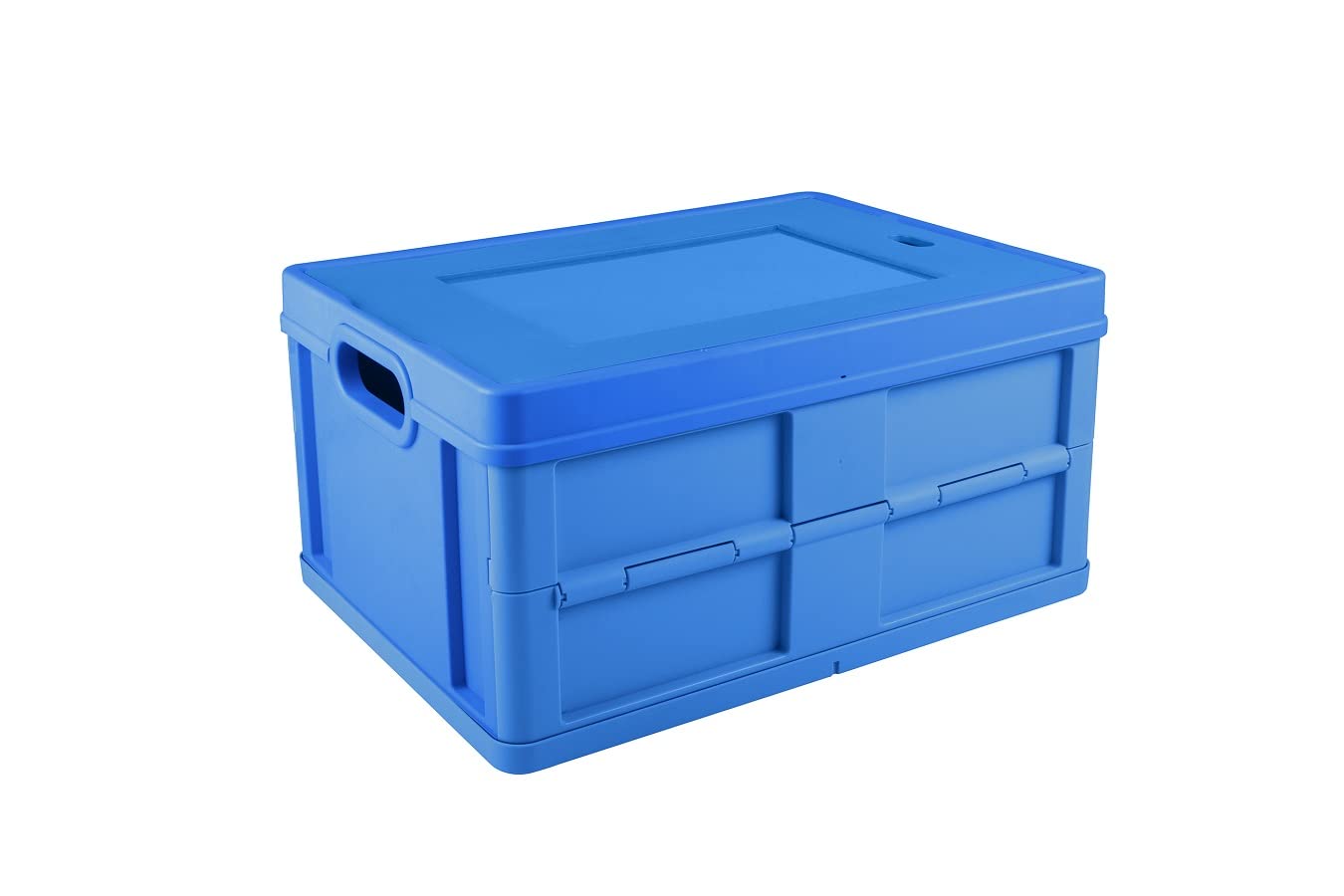 SUNWARE perfectly organised Składane pudełko – niebieskie, kwadratowe, 32 litry, 490 x 360 x 245 mm