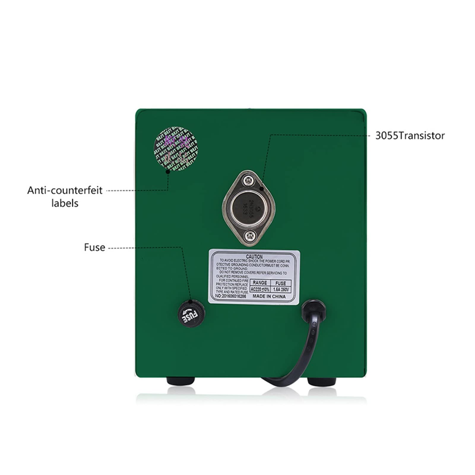 Fuente Alimentacion Regulable, Ajustable corriente continua Fuente de alimentación 0-2a 15V Pantalla digital de reparación del teléfono Fuente de alimentación Continua conductora corriente continua R