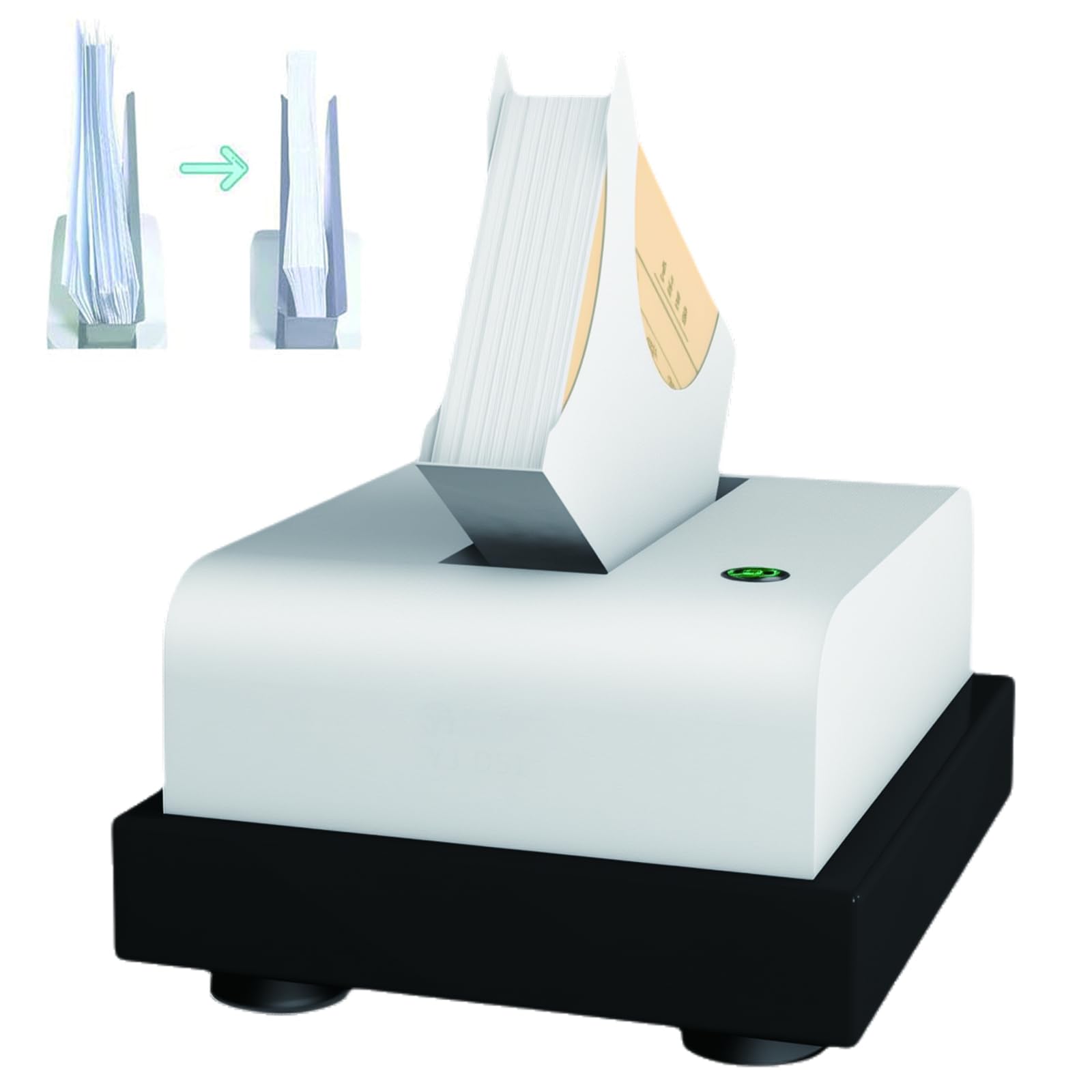 Desktop Paper Jogger, macchina di allineamento ad alta velocità da 500 fogli, agitazione antistatica per documenti A4 A5 A6, uso stampa ufficio