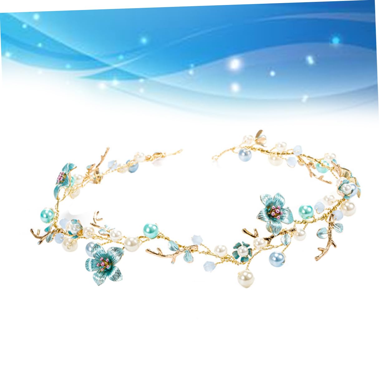 Didiseaon 2piezas Diadema Nupcial Flores De Aleación y Perlas Artificiales Tocado Elegante Para Bodas y Celebraciones Accesorio Para Novias y De Honor