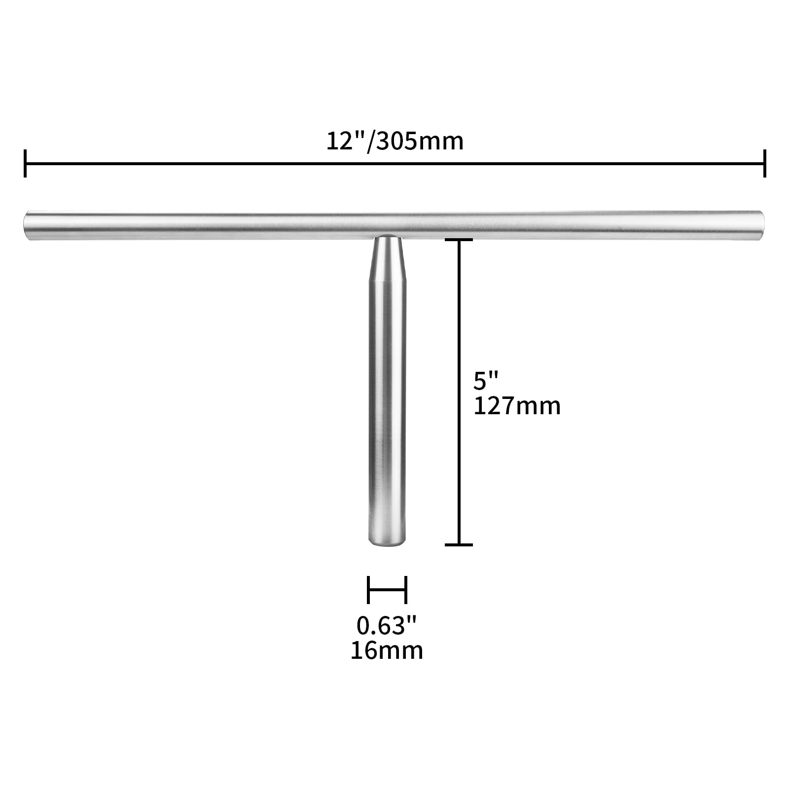 Portautensili Tipo T in Acciaio per Tornio, Inossidabile 16mm di Diametro 305mm di Lunghezza
