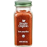 Simply Organic Paprika, Hot, Organic, 2.86 Ounce