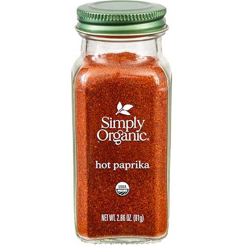 Simply Organic Paprika, Hot, Organic, 2.86 Ounce