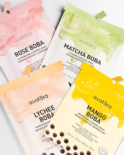 Avatara Boba Goals Hydrogel Sheet Mask 4-Pack