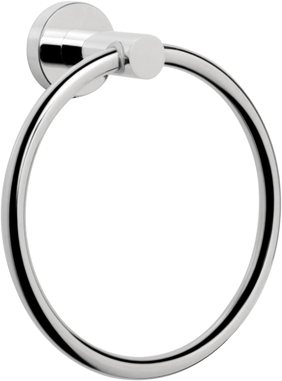 NearMoon Bath Towel Ring, Bathroom Hardware Accessories- Thicken Stainless Steel Hand Towel Holder for Bathroom, Modern Round Towel Hanger Wall Mounted (Chrome Finish)