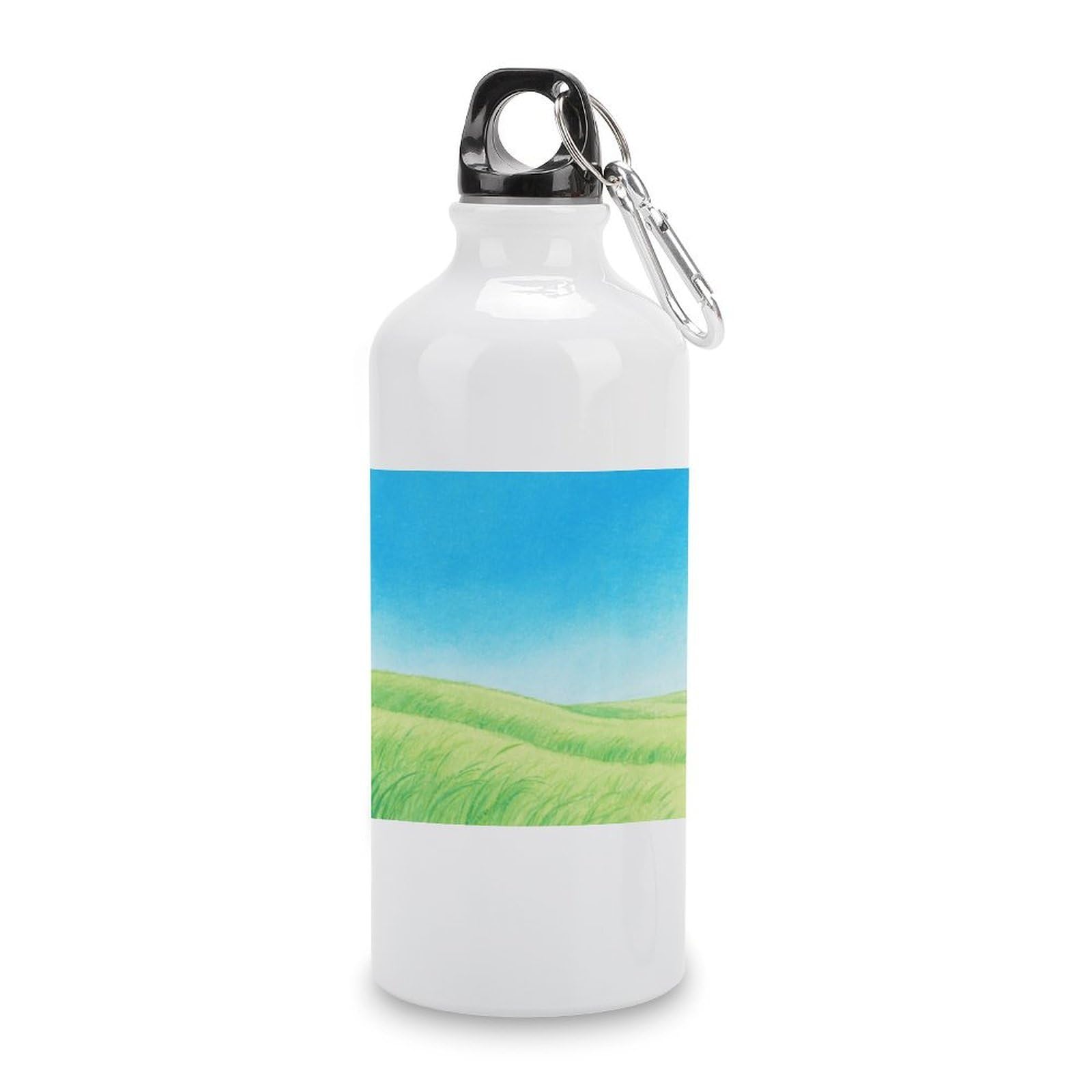 Fekiloot Style Grassland Aluminum Water Bottle Travel Tumbler Reusable Lightweight Outdoor Sports Water Bottles For Gym Sports Camping Hiking Fishing600ml