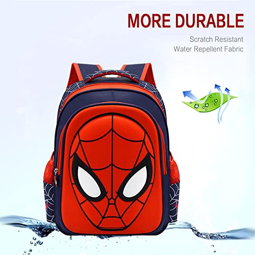 Hhziya Toddler School Backpack 3D Cartoon Comic Backpacks Waterproof Lightweight Elementary Kids Schoolbag For Boys Girls,Royal Blue #TOP2