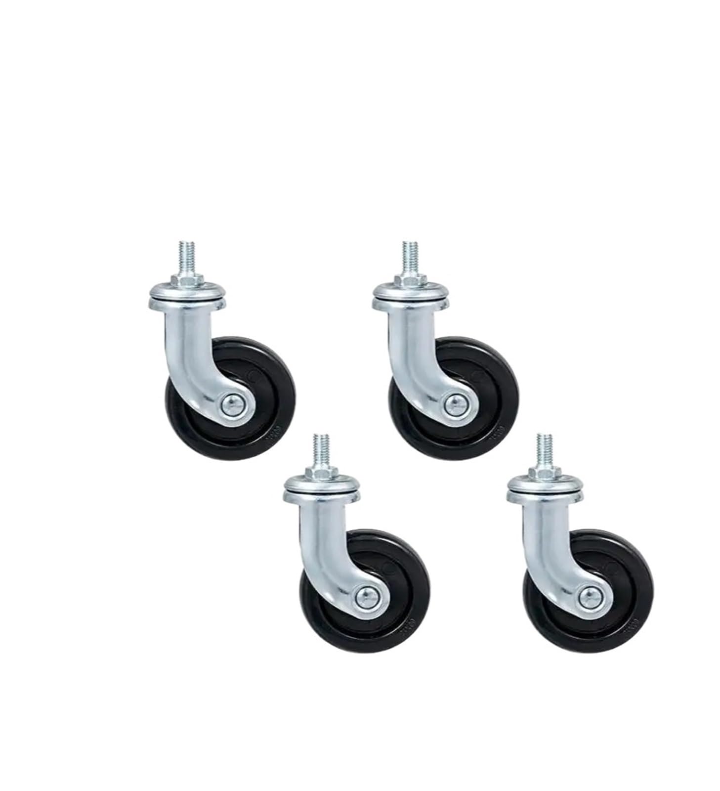 MXXDMOPD 2.5 Inch Swivel Wheels Beauty Salon Trolley Kitchen Storage Shelf Pulleys