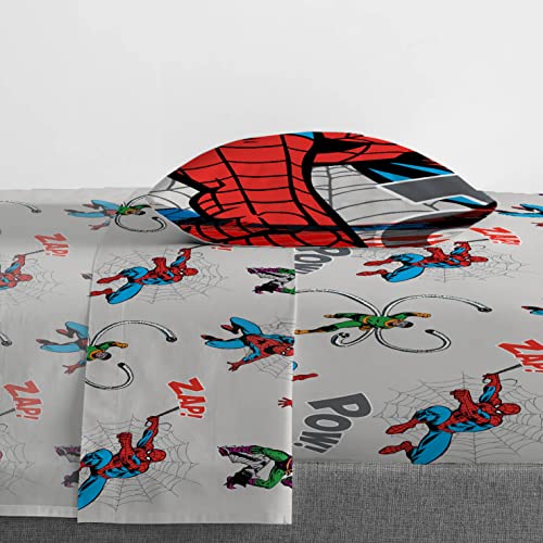 Marvel Spiderman Spidey Vs 5 Piece Twin Size Bed Set - Includes Comforter & Sheet Set Bedding - Super Soft Fade Resistant Microfiber (Official Product) #TOP3