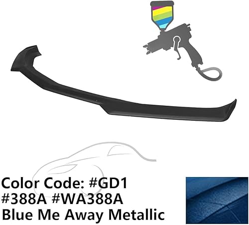 Vista 62 de IKON MOTORSPORTS, Borde de parachoques delantero compatible con Chevrolet Camaro 2016-2024, estilo 1LE con impresión de fibra de carbono, acabado