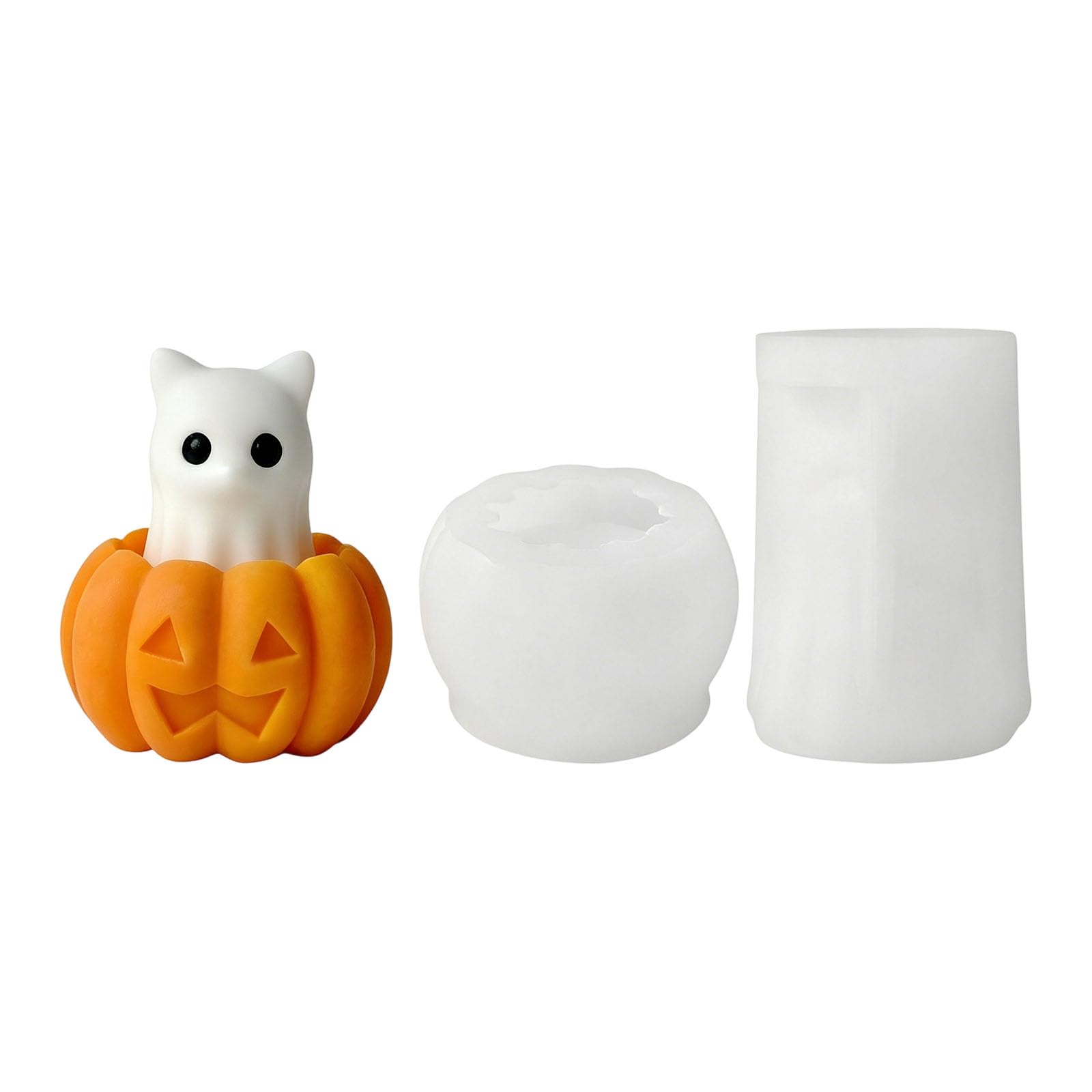 Qusinfc Flexible Silicone Set for Halloweens Pumpkin Specters Decorations and Crafting Projects Halloweens Craft Silicone