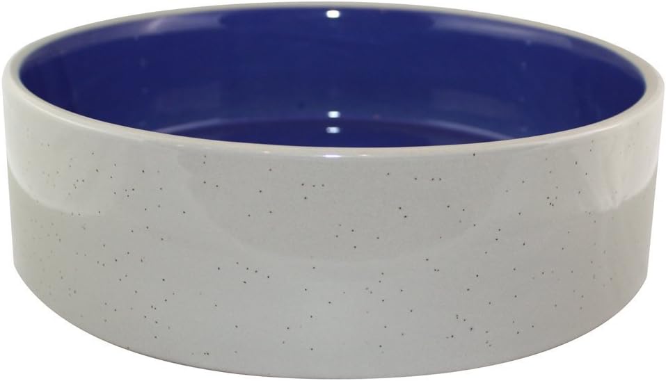 Stoneware Crock Dog Dish Bowl Size:5 Inch Packs:Pack of 2