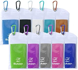 [10 Pack] Cooling Towel (40"x12"), Ice Towel, Soft Breathable Chilly Towel, Microfiber Towel