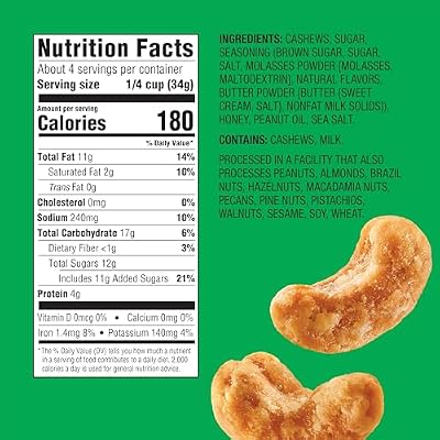 Emerald Salted Caramel Apple Cashews (1-Pack) | 5oz Resealable Bag | Kosher Dairy Certified, Non-GMO, Contains No Artificial Preservatives, Flavors or Synthetic Colors