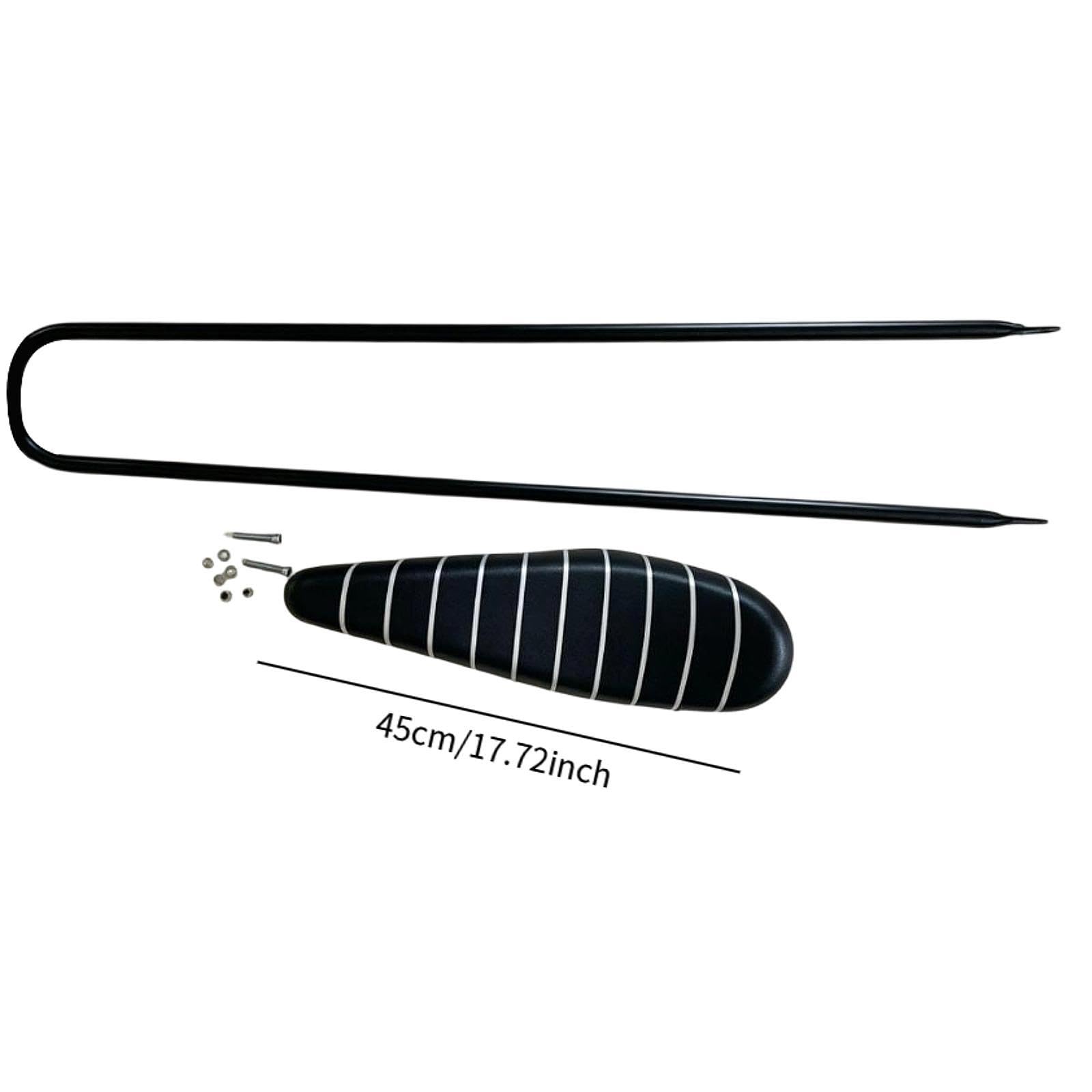 Selle vélo Longue, Selle Banane, Fixations faciles à Installer, vélo Noire