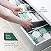 RUBOXA Dresser Organizer - Set of 4 Drawer Organizers for Clothing, Bra and Underwear Organizer Bins for Bedroom Organization, Breathable, Easy Assemble, Foldable, for Lingerie, Sock, Tie ETC. (GREY)
