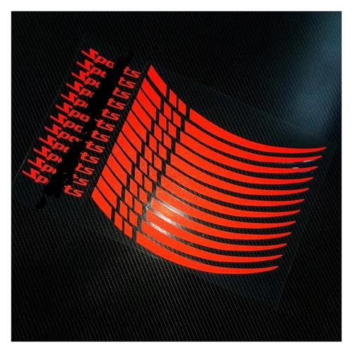 Cinta decorativa reflectante para llantas de motocicleta y bicicleta, 18-21 pulgadas, 12 piezas por paquete miniatura 2