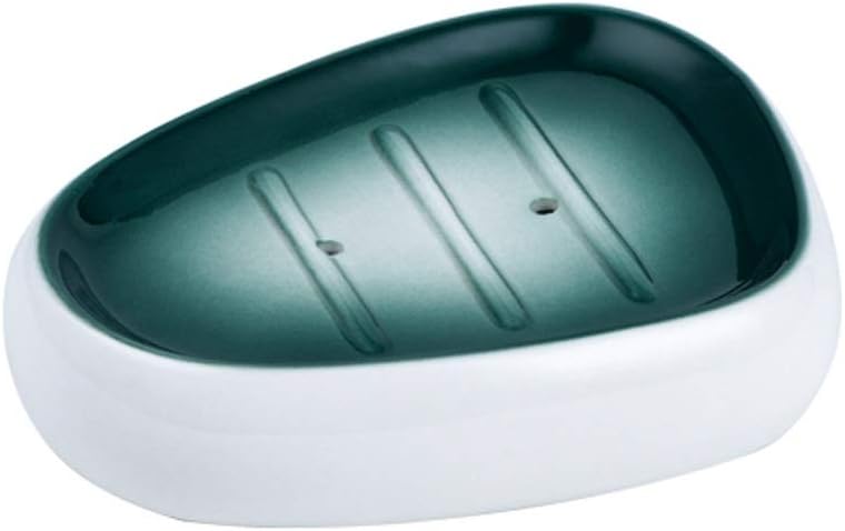 Generic Dispenser Pump Soap Dispenser Bathroom Shower Pump Gradient Green Bathroom Accessories Set 450Ml/15.2Oz Soap Dispenser Retro Ceramic Lotion Dispenser (Color : Soap Dish)