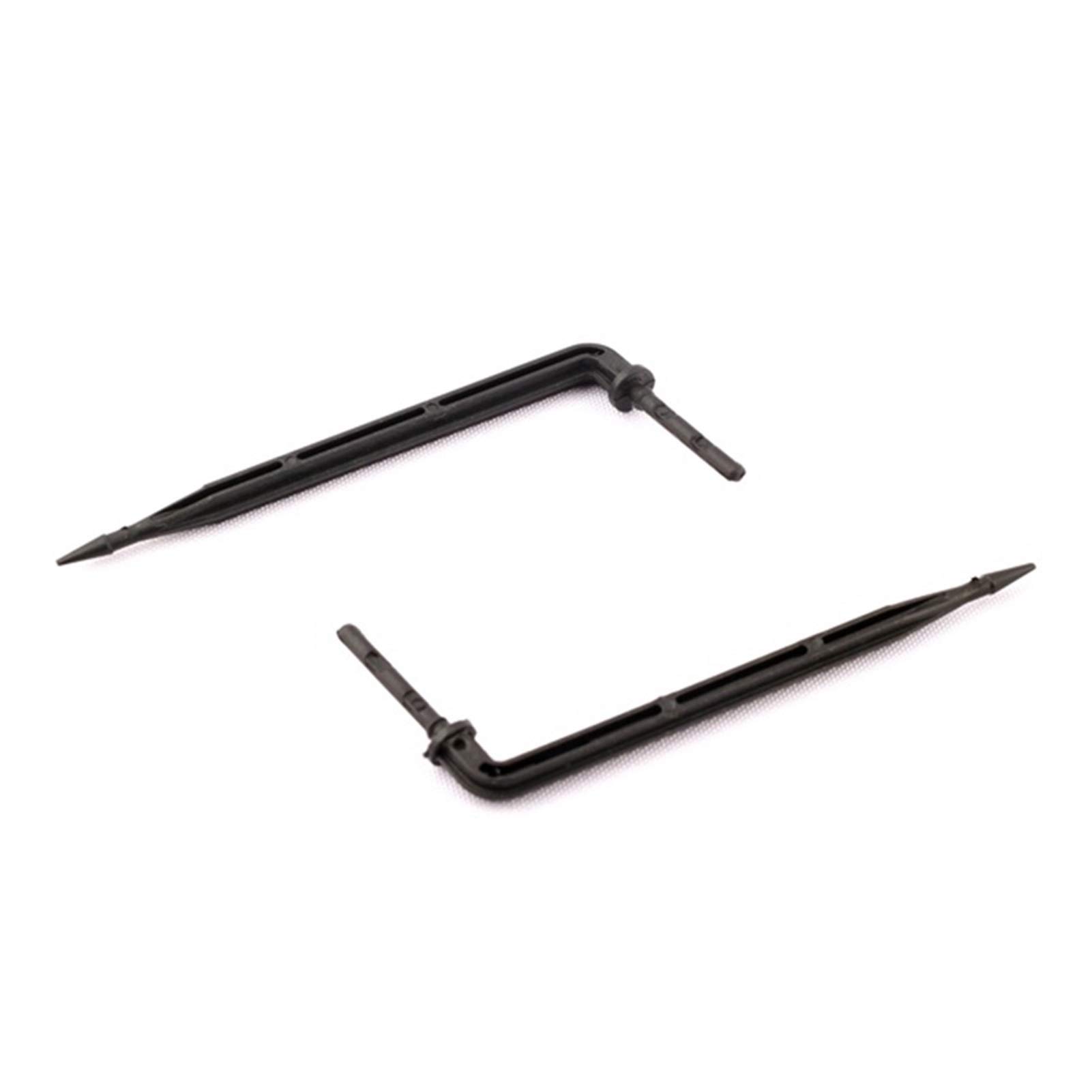 Strumenti for l'irrigazione da giardinaggio 3/5mm Raccordo for tubo flessibile 300 Gomito Irrigazione a goccia Trasmettitore a freccia for irrigazione di piante da giardino Irrigazione a goccia Testa