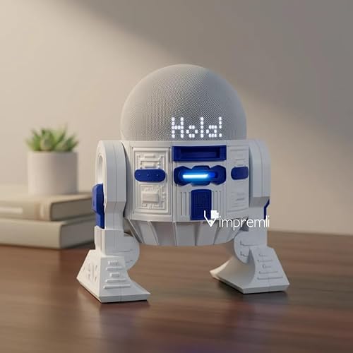 Miniatura 2 de Altavoz Android Rus-T1 compatible con Alexa Echo Dot 3 Gen, 4 Gen, 5 Gen, HomePod mini, Google Home MiniNest Mini y genericos (blancoazul)