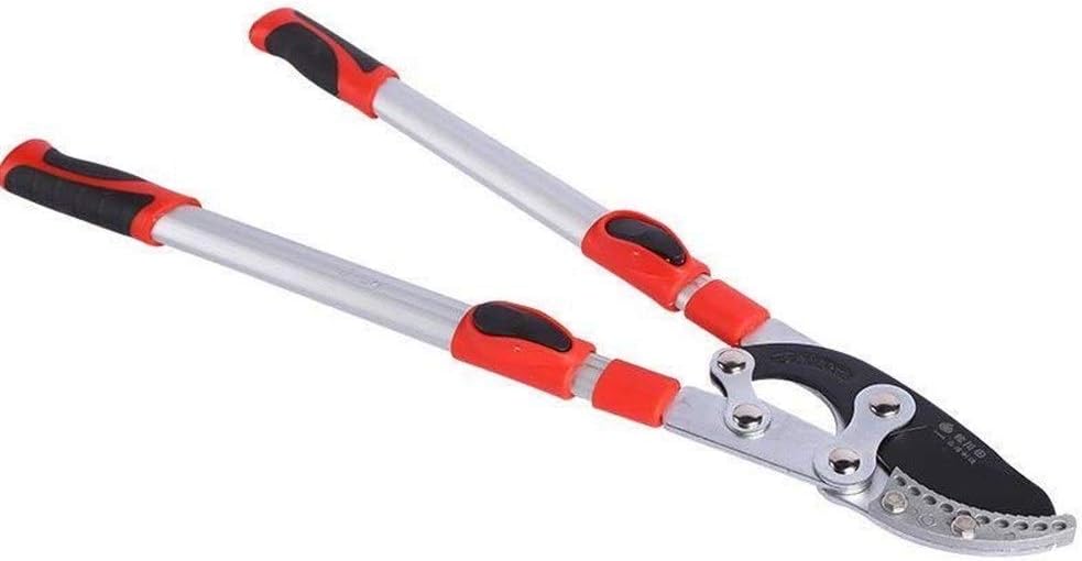 Garden Loppers Long Handle Telescopic Anvil Garden Tree Loppers, Heavy Duty Ratchet Lopper Extendable to 1050MM for Pruning Tree Hedge Branch Gardening Tool Every Family