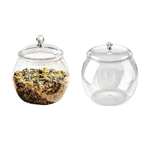 2 Pcs 4 L Plastic Cookie Jars With Lid,Airtight Glass Candy Jar Cookie Jug,Airtight Plastic Storage Jugs,Kitchen Organization Canisters,Great For Storage Tea, Flour, Rice, Sugar, Pasta, Candy