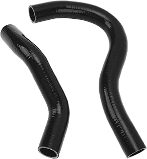 Radiator Coolant Hose Kit Good Sealing Replacement Warp Proof Easy Installation High Strength Silicone Radiator Hose for Civic EP3 Si SiR (Black)