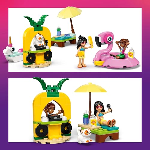 Image of LEGO Friends Unicorn & Flamingo Pool Party Toy Building Set 42658 Building Blocks Toys for 5+ Gift for Boys and Girls