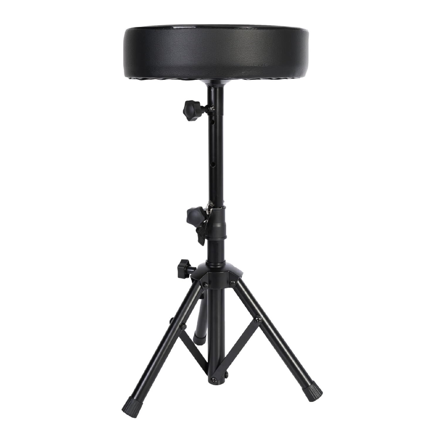 SKR01 - Ibiza - Taburete redondo con altura regulable en polipiel, ideal para piano, batería, etc.
