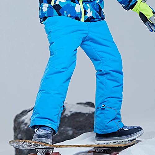Image of WOWULOVELY Big Boy's 2-Piece Colorblock Snow Pants and Jacket Snowsuit Ski Suit