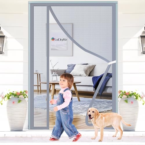 Moustiquaire porte de qualité supérieure avec maille grise durable - 2