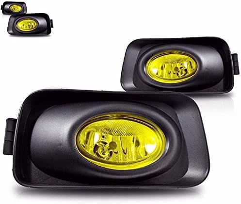 Fog Lights Bumper Lamps W/Wiring Kit Compatible with 2003-2006 Acura TSX New