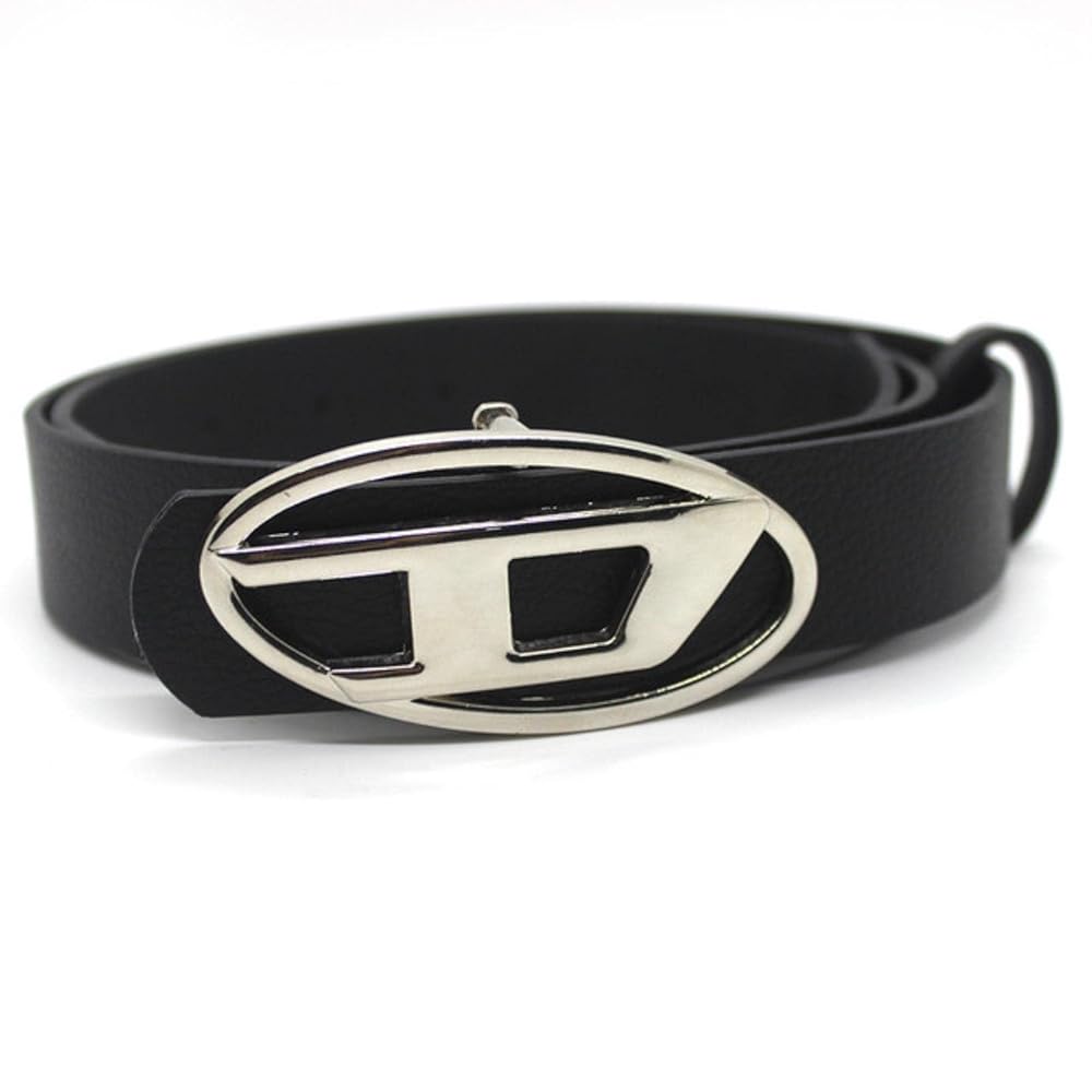 Oval metal buckle belt