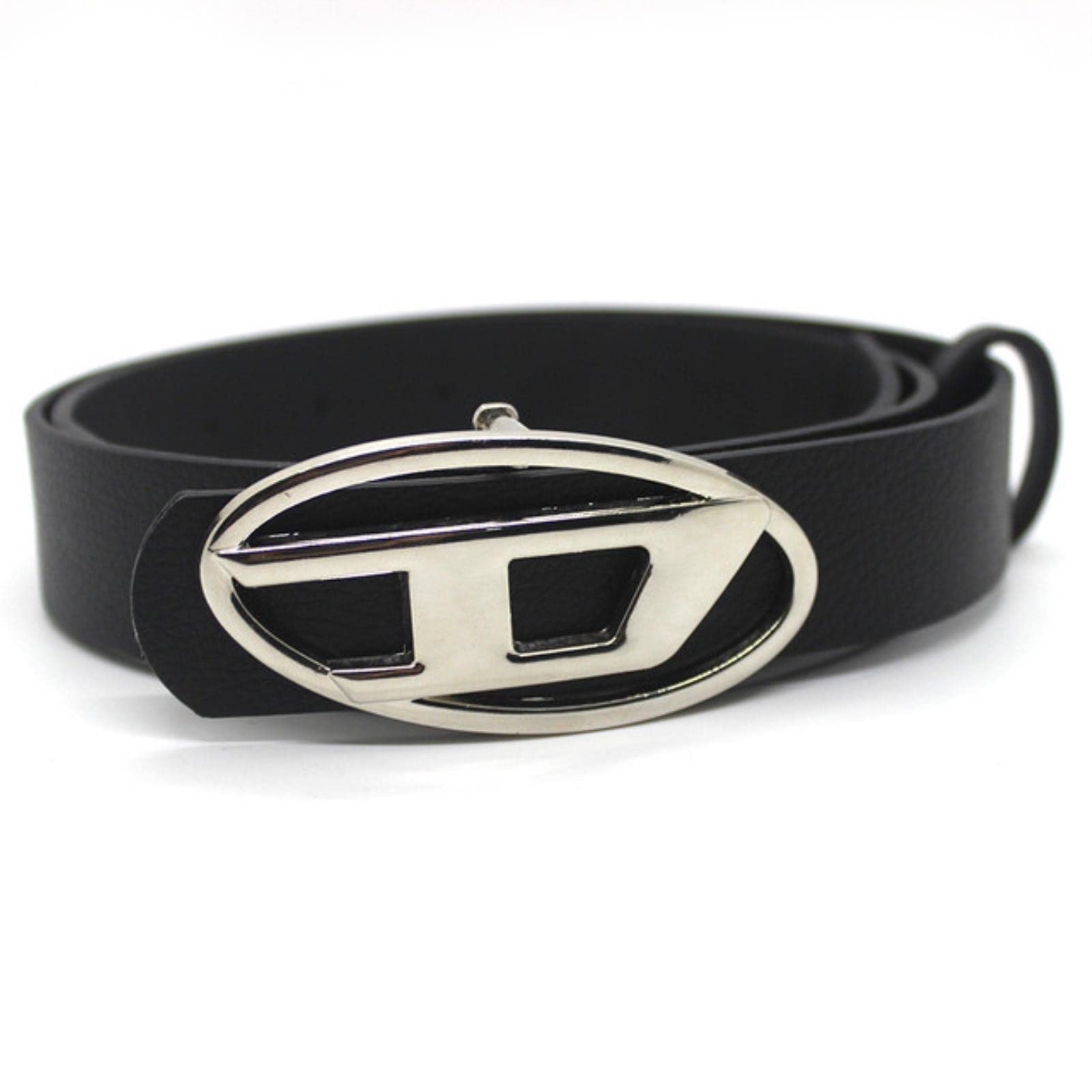 Ceinture COOKOE Boucle Ovale Métal - Cuir PU Unisexe - Style Luxe Décontracté