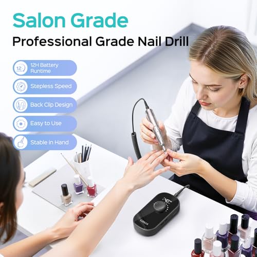 COSLUS E51 Professional Nail Drill Portable Long-Lasting Electric Nail File — view 2