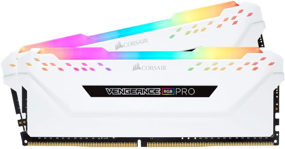 Corsair VENGEANCE RGB PRO 16GB (2x8GB) DDR4 3600 (PC4-28800) C18 Desktop memory – White,CMW16GX4M2D3600C18W