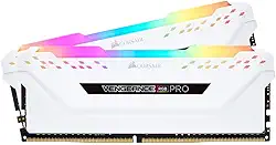Memória Gamer Corsair Vengeance RGB PRO 16GB (2x8GB) 3000MHz DDR4 Branco - CMW16GX4M2C3000C15W