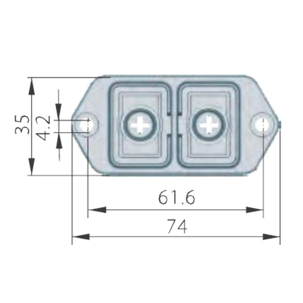 Interruttore a pulsante elettromagnetico per betoniera e piccolo tornio a 4 pin 5 pin KEDU KJD17B (5 pin)