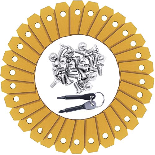 NOUVCOO Titan Messer Klingen Ersatzmesser für Husqvarna Mäher, 30x Automower Ersatzklingen für Gardena Mähroboter Zubehör mit Schrauben, Passend für 105, 310, 315, 320, 420, 430x, r40i uvm, NC17