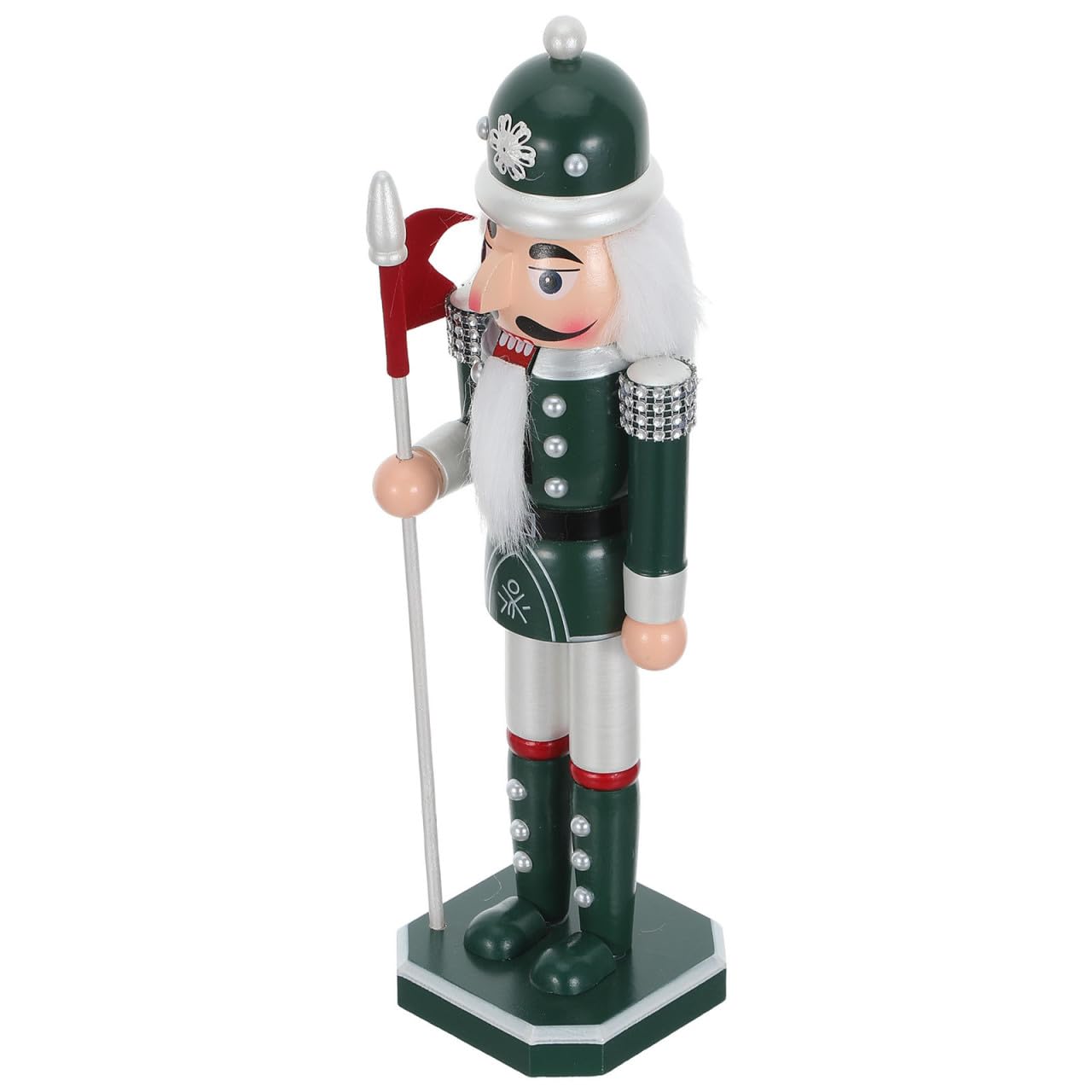 Casse-Noisette bois vert STOBAZA figurine Noël perle décoration table