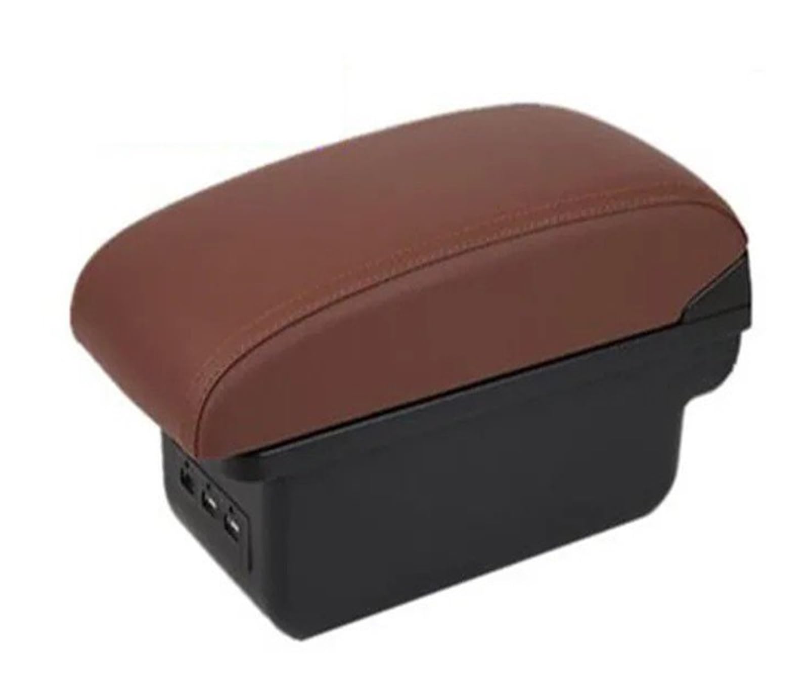 UMDJJU For MG For MG3 2025 Armrest Box Car Center Storage Interior Retrofit Accessories Car Centre Console Armrest Box(B brown 3USB)