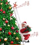 ATROPOS Santa Claus Climbing Ladder Doll Christmas Decoration Plush Doll Toy for Christmas Party...