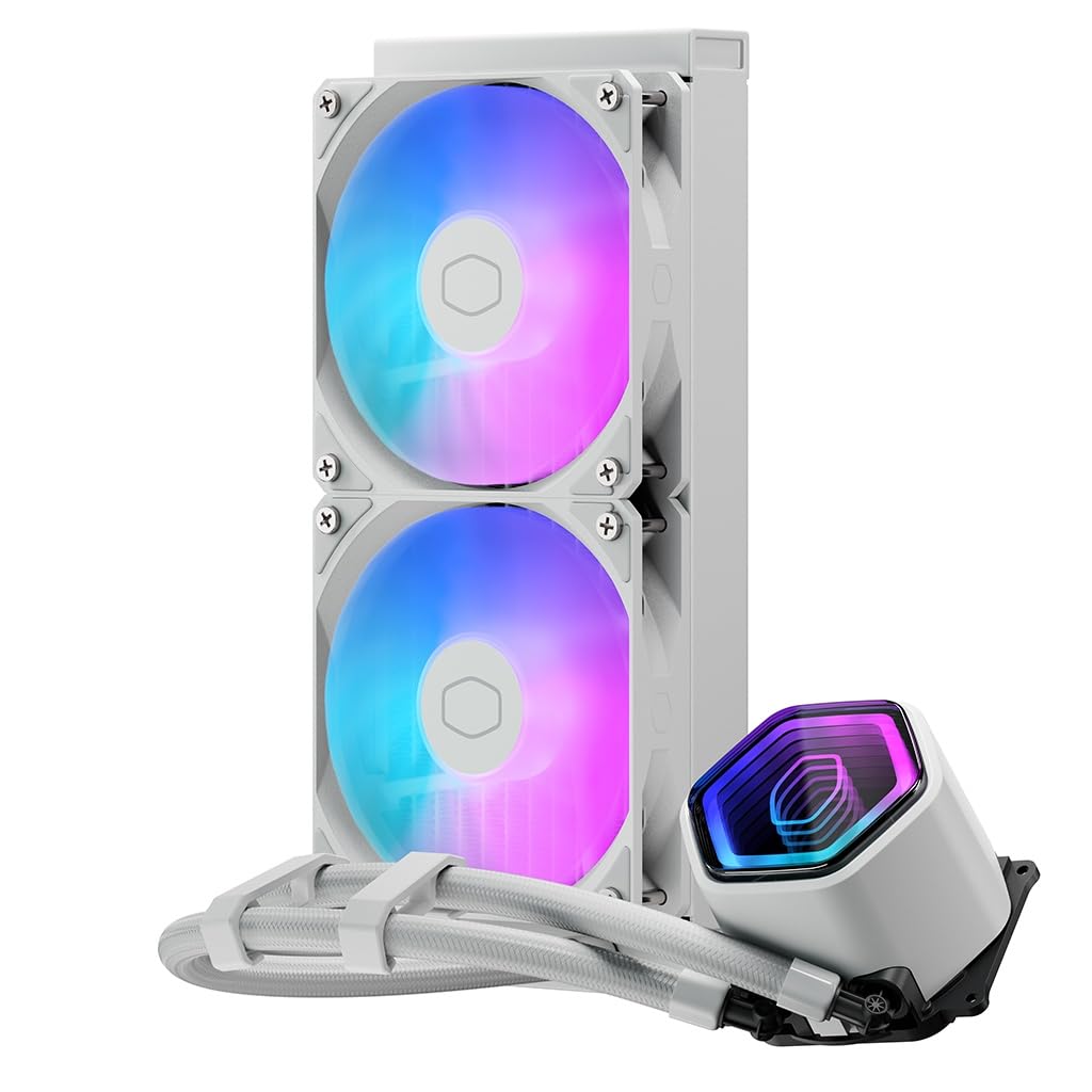 Amazon | CoolerMaster MasterLiquid Core II 240 White ARGB X6G2