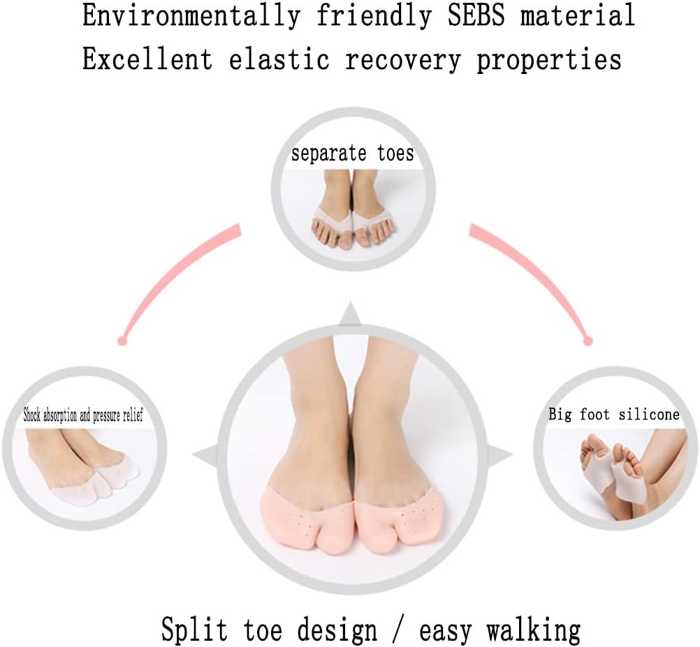 Toe Separators [5 Pcs] Soft Bunion Corrector Straighteners to Restore Toes Original Shape Spacers for Yoga Practice Prevents Overlapping Toes