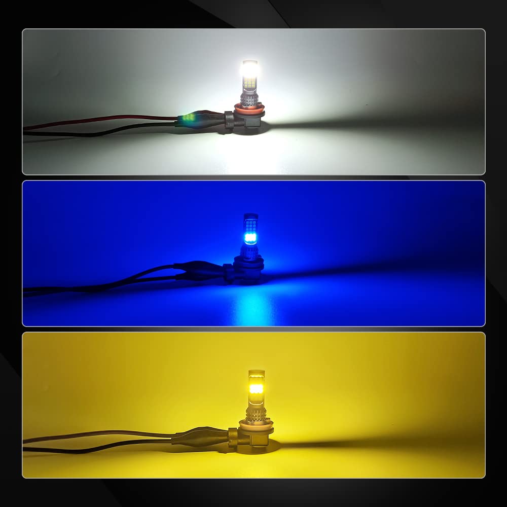 LED ホワイト→ブルー　切り替え式 フォグで走る！ ストロボ機能付き。 Amazon.co.jp: X-STYLE バイク フォグランプ LED イカリング/Hi