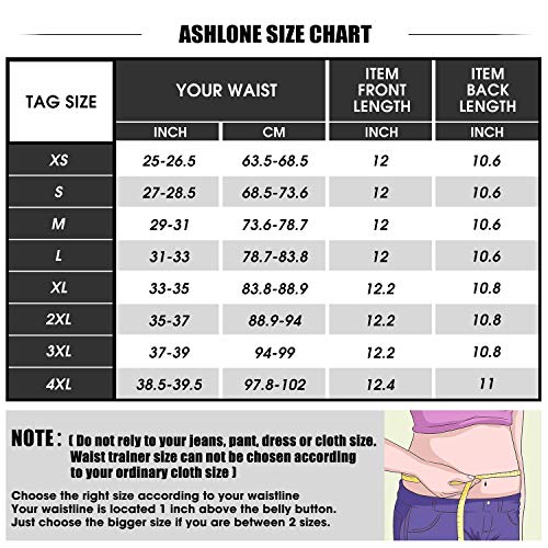 Ashlone Waist Trainer For Women Latex Underbust Cincher Sport Corset Trimmer Belt #TOP5